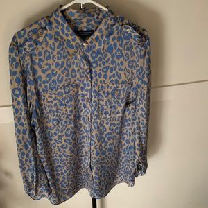 Jones New York Leopard print long sleeve top